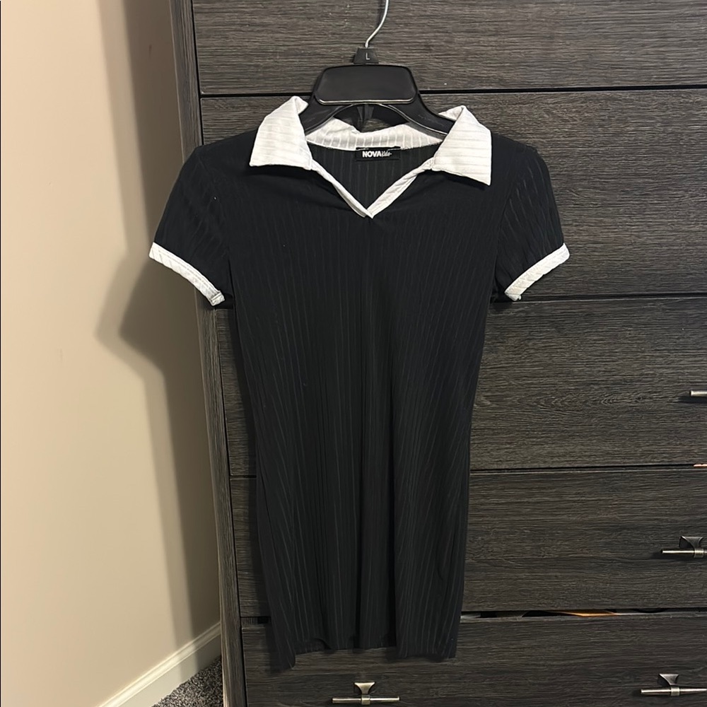 Fashion Nova Black and White Kids Casual Dress